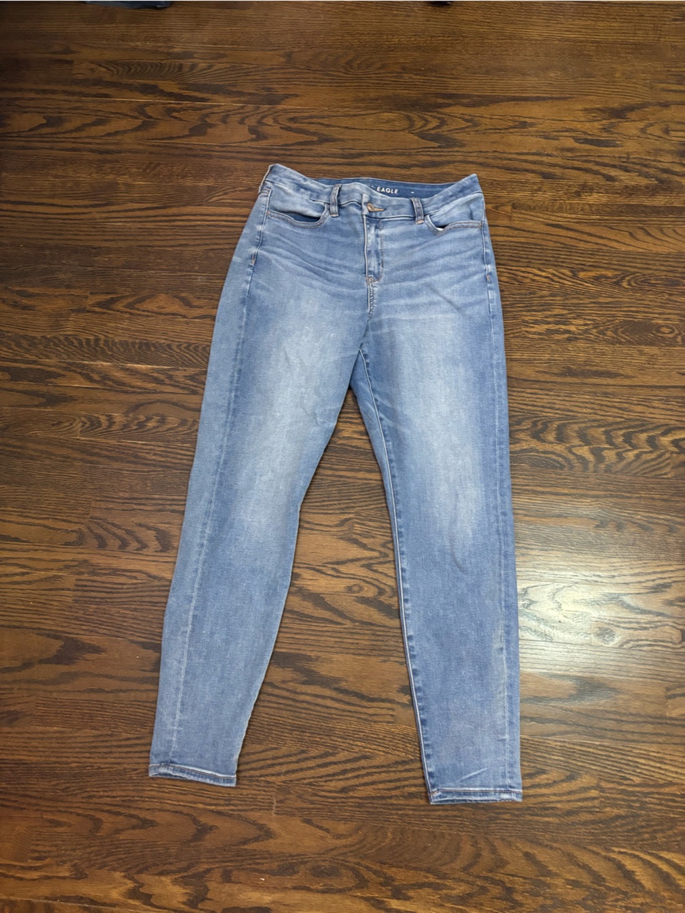 American Eagle denim jeggings high waist ankle biters jeans